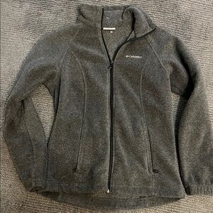 Columbia Charcoal Full-Zip Fleece Jacket womens
